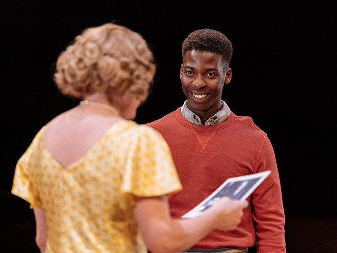 Jyuddah Jaymes in The American Clock at The Old Vic. Photos by Manuel Harlan