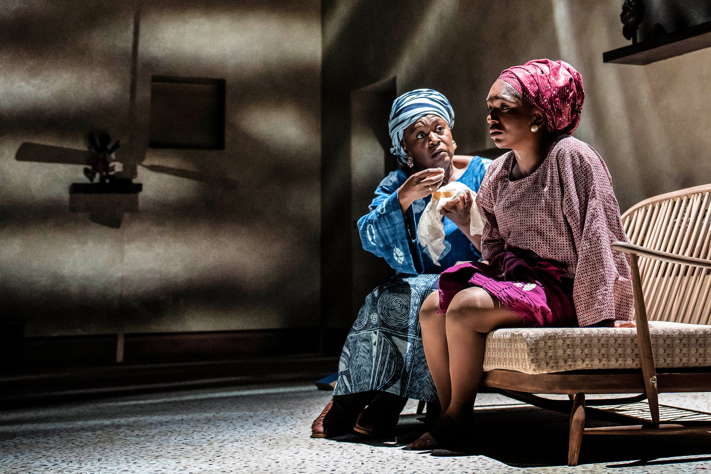 Jumoké Fashola and Cherrelle Skeete in Beneatha’s Place at Young Vic. © Johan Persson