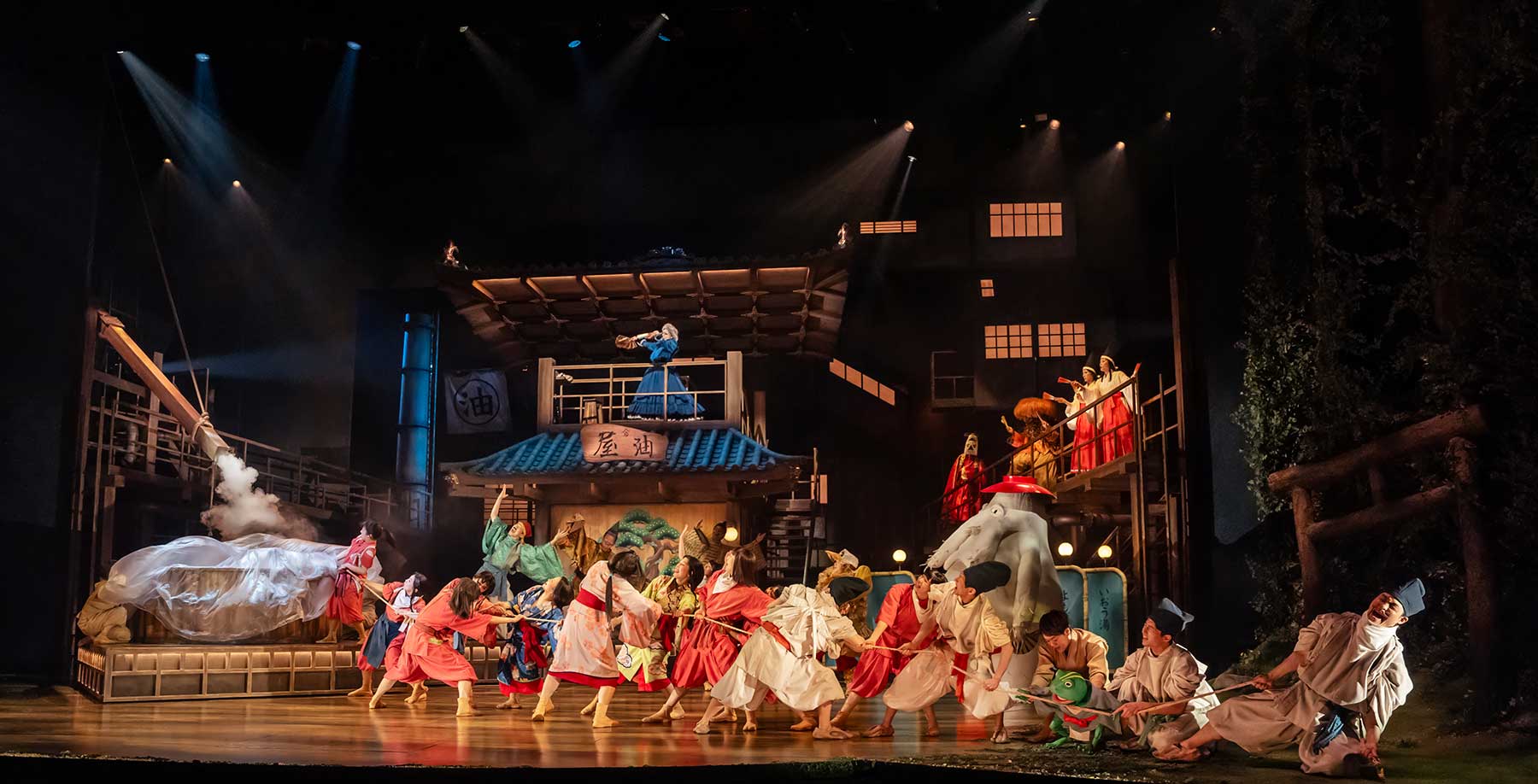Company of SPIRITED AWAY. Photo by Johan Persson