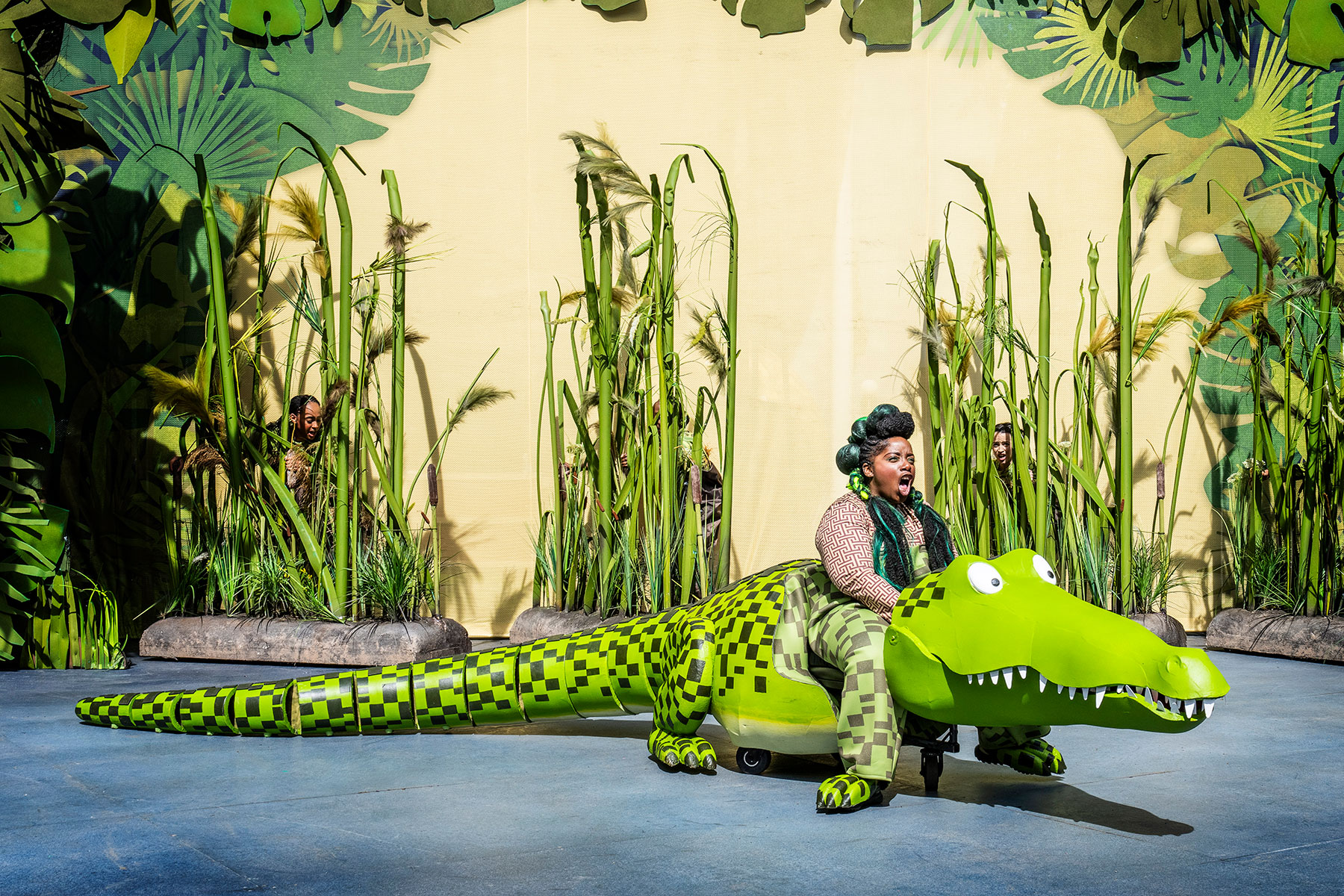 Malinda Parris in The Enormous Crocodile at Regent's Park Open Air Theatre. Credit Johan Persson.