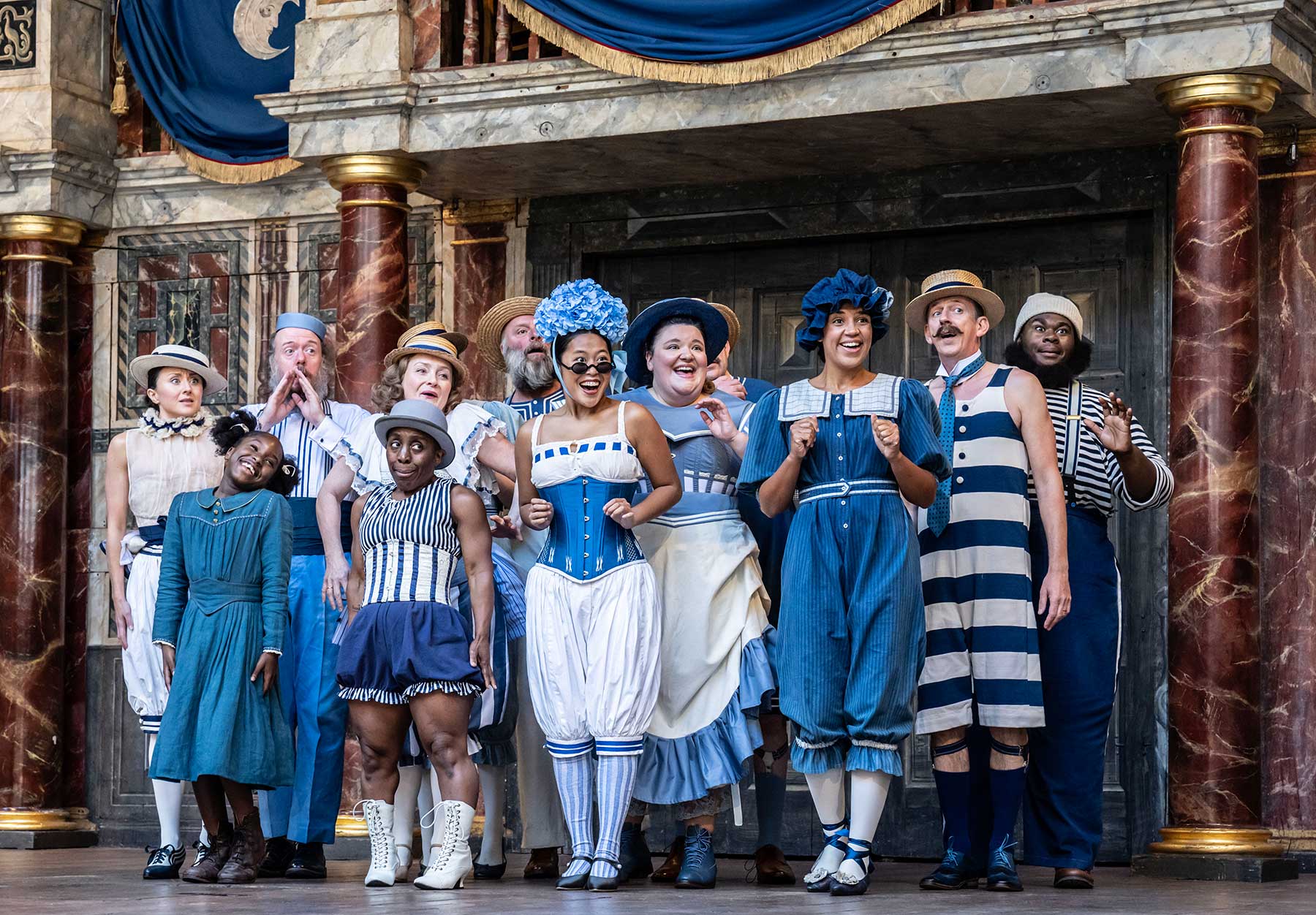 The company in Princess Essex at Shakespeare's Globe (c. Johan Persson)