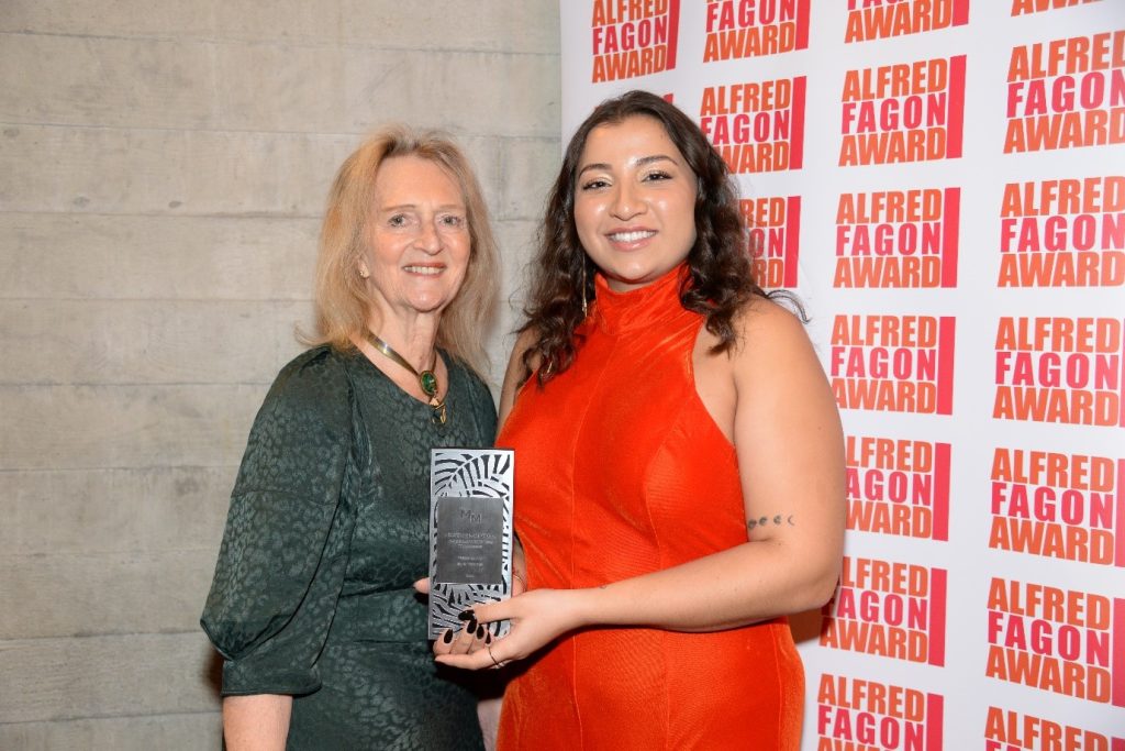 Ilayda McIntosh was presented with her award by Ingrid Selberg (c) Sharron Wallace