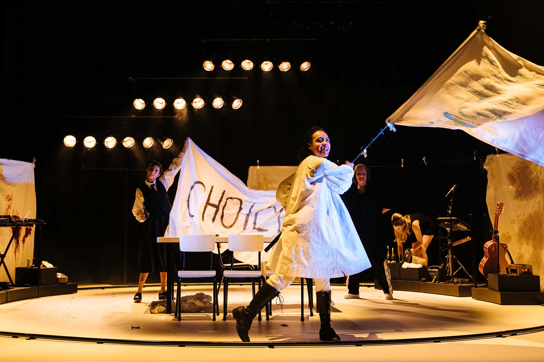 Anjli Mohindra, Harmony Rose-Bremner, Deborah Findlay and Romola Garai  - The Years - SFP Production - Credit Helen Murray